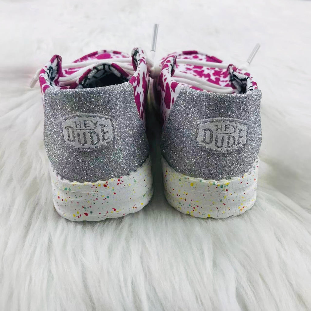 Girls Cow Print Shoes