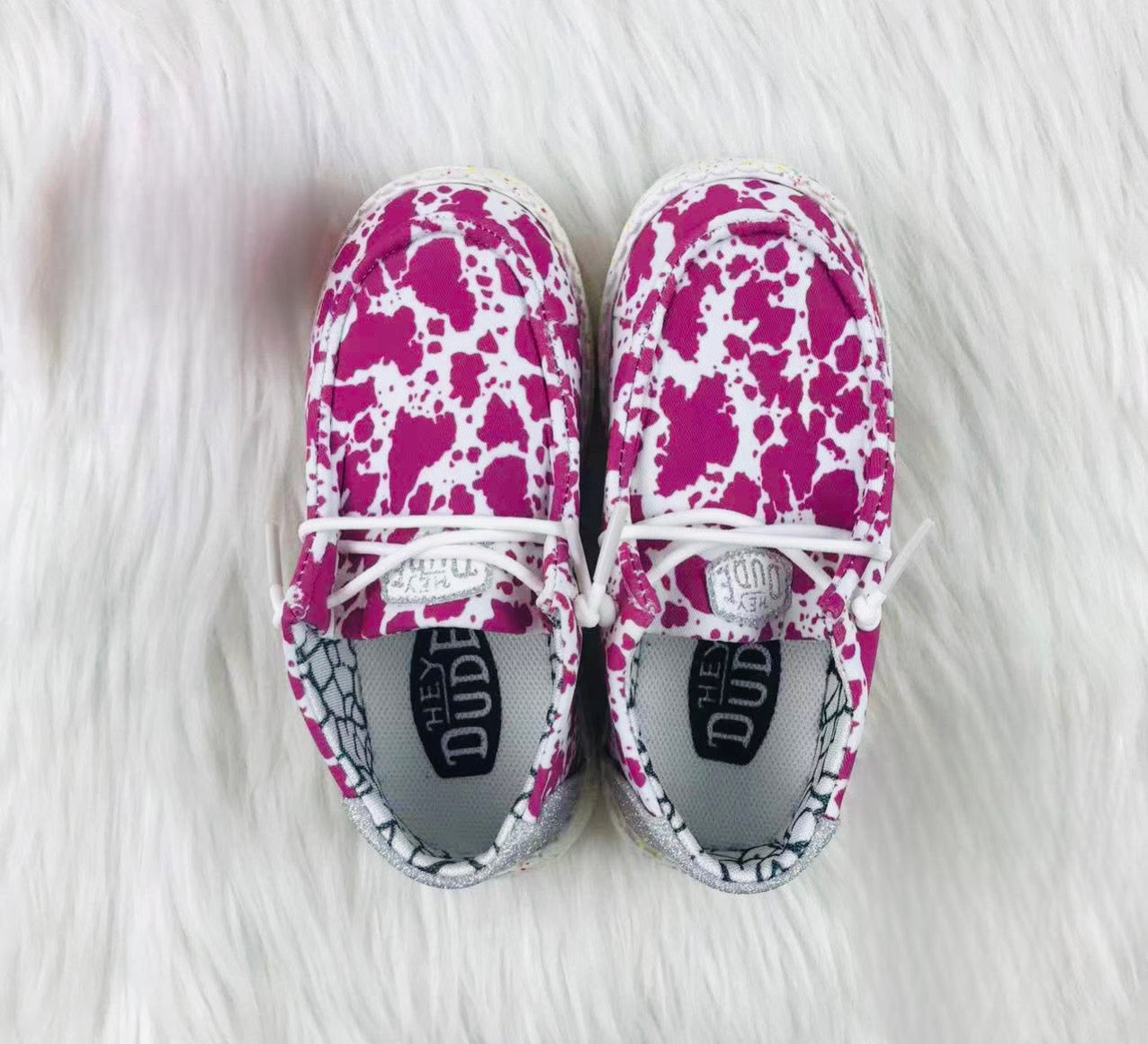 Girls Cow Print Shoes