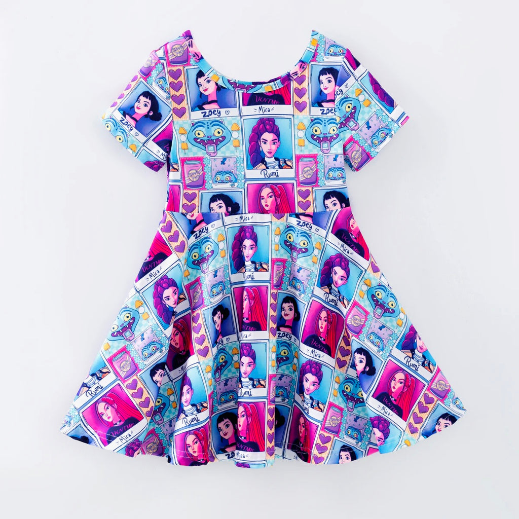 Girls Color Block K-Pop Dress