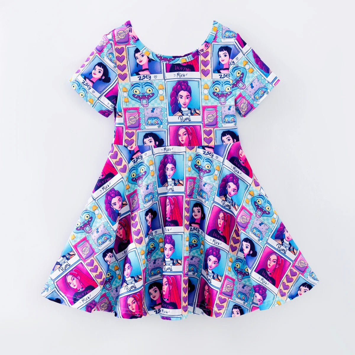 Girls Color Block K-Pop Dress