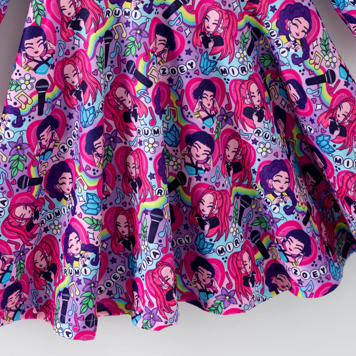 Girls Long Sleeve Demon Hunters Dress